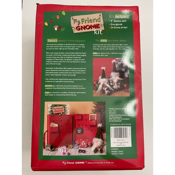 NIB- My Gnome Kit Advent Calendar Aldi Rare - Picture 2 of 4
